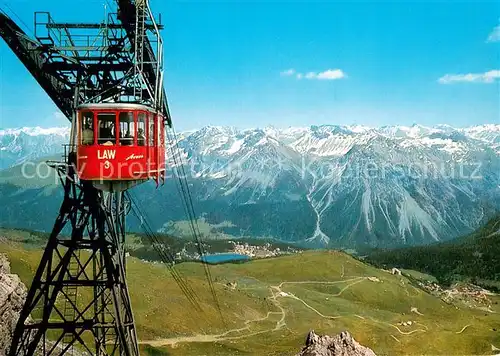 AK / Ansichtskarte 73847895 Seilbahn_Cable-Car_Telepherique Arosa Weisshorngipfel Law  