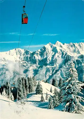 AK / Ansichtskarte  Seilbahn_Cable-Car_Telepherique Flumserberg Tannenbodenalp Maschgachamm 