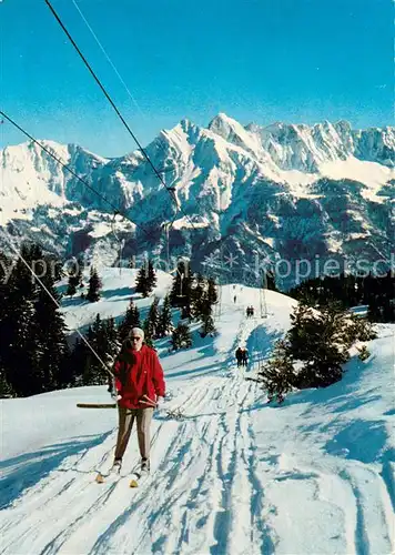 AK / Ansichtskarte  Skilift_Schlepplift_Remontees-Mecaniques Flumserberg Obersaess Sichelchamm 