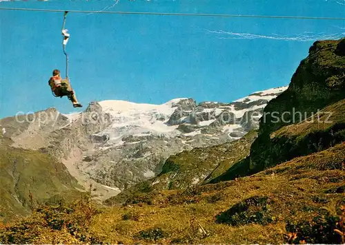 AK / Ansichtskarte 73847906 Sessellift_Chairlift_Telesiege Engelberg Truebsee Jochpass Titlis 