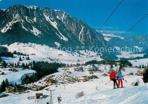 AK / Ansichtskarte 73847914 Skilift_Schlepplift_Remontees-Mecaniques Schwenden Grimmialp Diemtigtal 