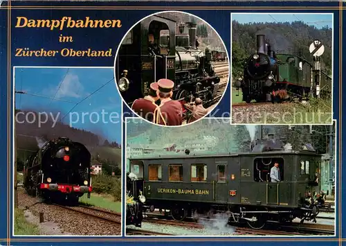 AK / Ansichtskarte 73847916 Eisenbahn Dampfbahn Zuercher Oberland Uerikon Bauma Bahn Eisenbahn