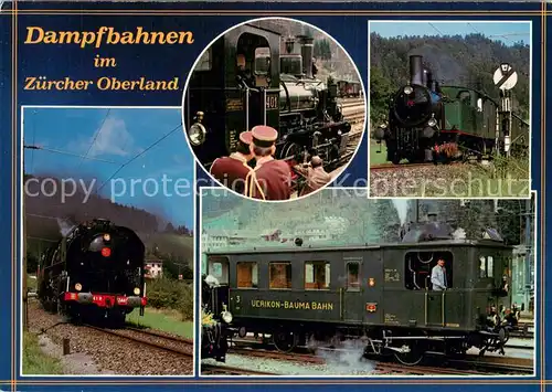 AK / Ansichtskarte  Eisenbahn Dampfbahn Zuercher Oberland Uerikon Bauma Bahn Eisenbahn