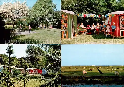 AK / Ansichtskarte  Neufeld_Dithmarschen Campingplatz Zur Elbmuendung Spielplatz Weideland Neufeld Dithmarschen