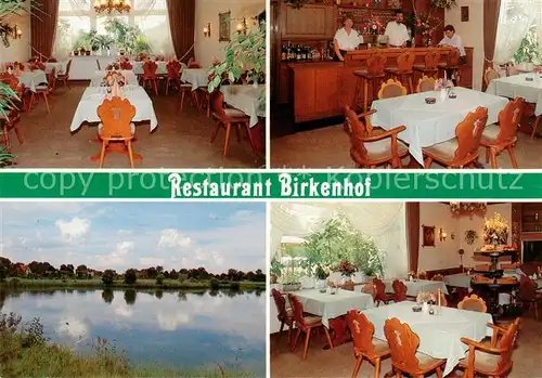 AK / Ansichtskarte 73847926 Dannenberg_Elbe Restaurant Birkenhof Gastraeume Bar Teich Dannenberg Elbe