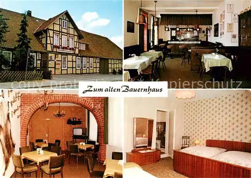 AK / Ansichtskarte  Barum_Bad_Bevensen Gasthof Zum alten Bauernhaus Gastraeume Zimmer Barum_Bad_Bevensen