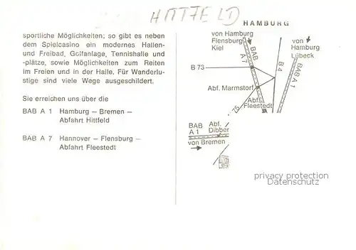 AK / Ansichtskarte  Hittfeld Hotel Zur Linde Gastraeume Parkt Bowlingbahn Hittfeld