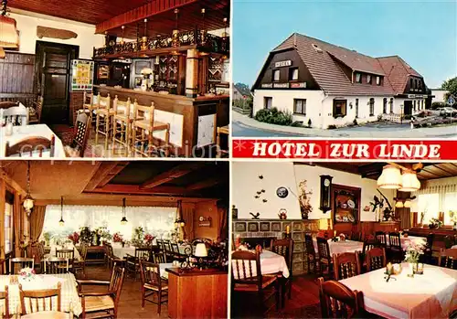 AK / Ansichtskarte 73847947 Hittfeld Hotel Zur Linde Bar Gastraeume Hittfeld