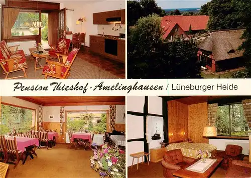 AK / Ansichtskarte  Amelinghausen_Lueneburger_Heide Pension Thieshof Gastraeume Zimmer Amelinghausen_Lueneburger