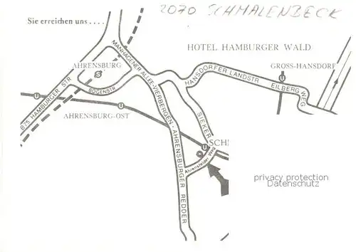 AK / Ansichtskarte  Schmalenbeck_Grosshansdorf Hotel Hamburger Wald Bar Gaestezimmer Park Schmalenbeck