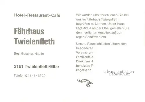 AK / Ansichtskarte  Twielenfleth_Hollern Hotel Restaurant Schwimmbad 