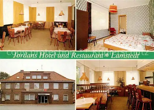 AK / Ansichtskarte 73847974 Lamstedt Jordans Hotel und Restaurant Gastraeume Zimmer Bar Lamstedt