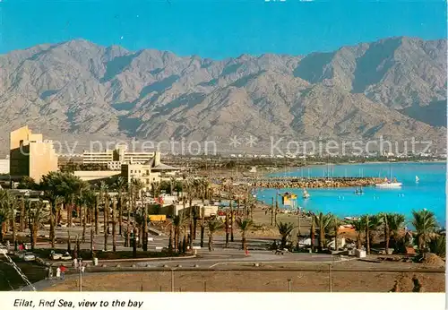 AK / Ansichtskarte  Eilat_Eilath_Israel Red Sea view to the bay 