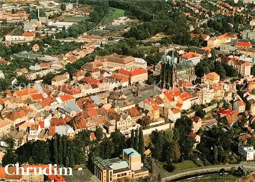 AK / Ansichtskarte 73847988 Chrudim_Crudim_CZ Historicky stred mesta letecky snimek 