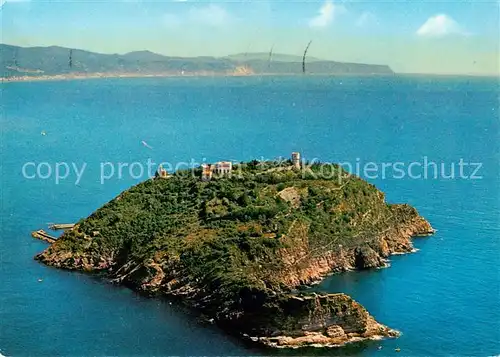 AK / Ansichtskarte 73848004 Albenga_Isla_de_IT Isola Gallinara vista dall aereo 
