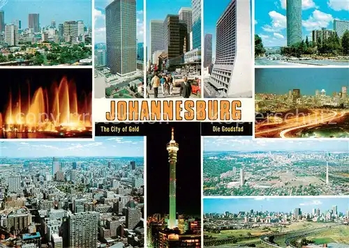 AK / Ansichtskarte  Johannesburg__Gauteng_RSA The City of Gold Teilansichten 