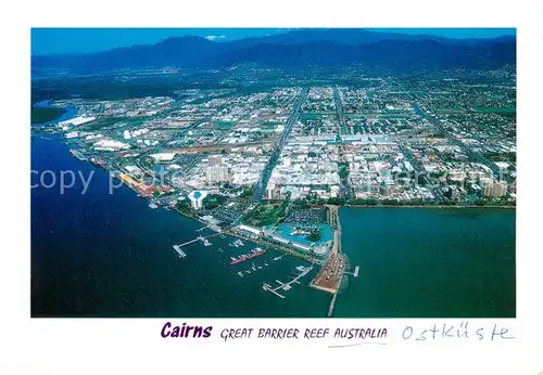 AK / Ansichtskarte  Cairns_Australia Great Barrier Reef Aerial view Cairns_Australia