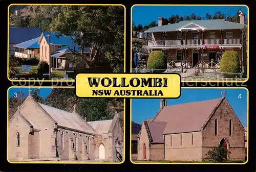 AK / Ansichtskarte  Wollombi_Australia Courthouse 1866 Post Office 1850 St Michaels Church 1843 St Johns Church 1846 