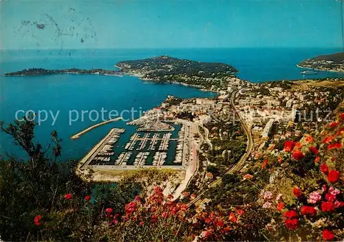 AK / Ansichtskarte  Beaulieu_-sur-Mer_06_Alpes-Maritimes Le port de plaisance La ville de Cap Ferrat et la rade de Villefranche sur Mer Vue aerienne 