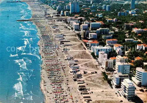 AK / Ansichtskarte  Milano_Marittima Spiaggia e panorama Fliegeraufnahme Milano_Marittima