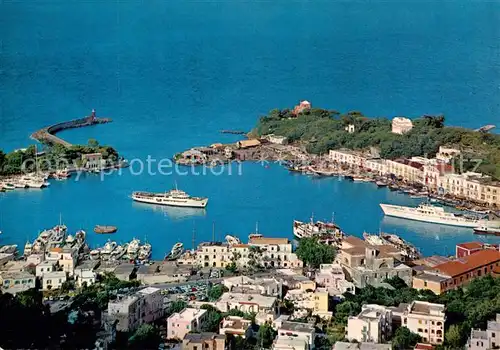 AK / Ansichtskarte  Ischia_IT Il Porto Fliegeraufnahme 