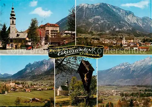 AK / Ansichtskarte  Grossgmain Deutsch oesterr Zollgrenze Untersberg Hallthurn und Lattenbebirge Zwiesel und Hochstauffen Grossgmain