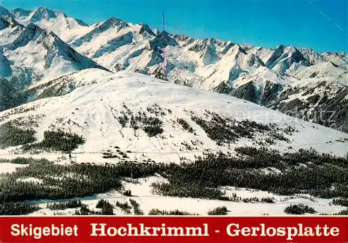 AK / Ansichtskarte 73848184 Hochkrimml_Krimml_Pinzgau_AT Gerlosplatte Zillertaler Alpen 