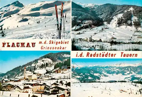 AK / Ansichtskarte 73848187 Flachau mit Skigebiet Griessenker in den Radstaedter Tauern Flachau