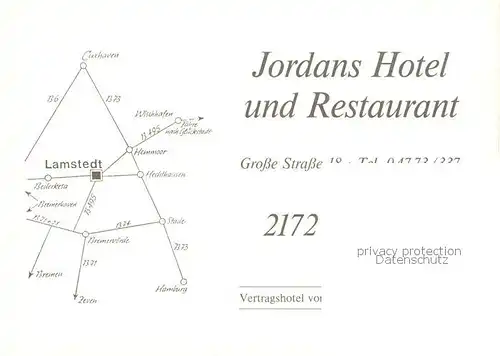 AK / Ansichtskarte  Lamstedt Jordans Hotel und Restaurant Lamstedt