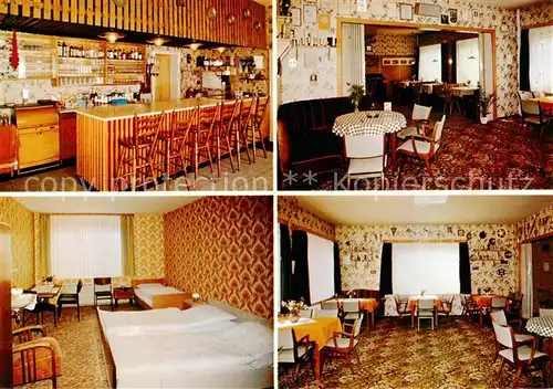 AK / Ansichtskarte 73848199 Woehrden_Dithmarschen Hotel Handelshof Bar Gastraeume Zimmer Woehrden Dithmarschen