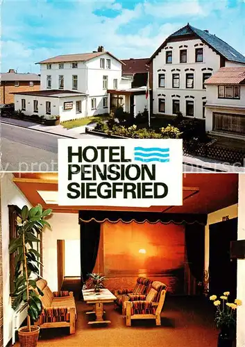 AK / Ansichtskarte 73848223 Buesum_Nordseebad Hotel Pension Siegfried Gaststube Buesum_Nordseebad