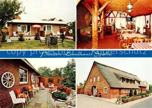 AK / Ansichtskarte 73848234 Spieka Pension Landhaus Spieka Gaststube Garten Terrasse Spieka