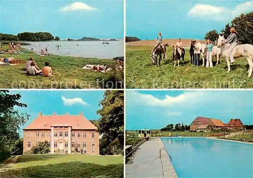 AK / Ansichtskarte  Lilienthal_Dobersdorf Bauernhof Hannelore Schnoor Strand Reiter Schwimmbad Lilienthal Dobersdorf