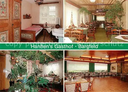 AK / Ansichtskarte  Bargfeld_Rendsburg Hanssens Gasthof Gastraeume Zimmer Bargfeld Rendsburg