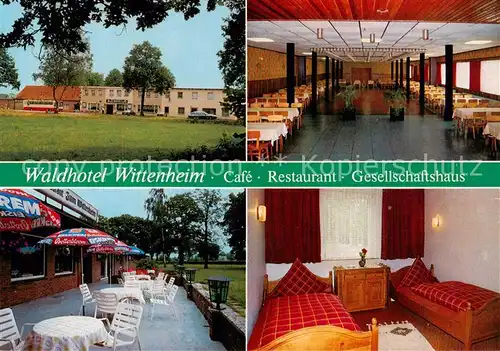 AK / Ansichtskarte 73848263 Westerstede Waldhotel Wittenheim Cafe Restaurant Gesellschafthaus Terrasse Zimmer Westerstede