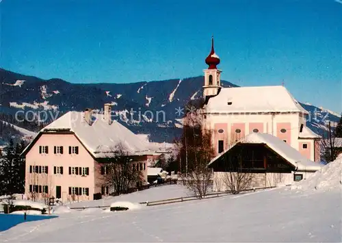 AK / Ansichtskarte  Flachau Ortspartie mit Kirche Flachau