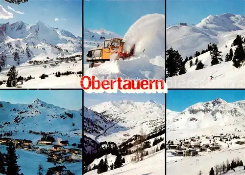 AK / Ansichtskarte 73848282 Obertauern_AT Teilansichten Pistenraupe 