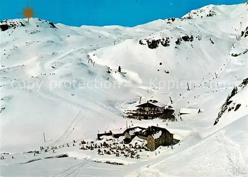 AK / Ansichtskarte 73848286 Obertauern_AT mit Seekarspitze mit Autobahn Skiabfahrt zur Kringsalm und Seekarhaus 