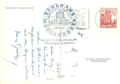 AK / Ansichtskarte 73848290 Salzburger_Land Salzburger Bergbauernhof Salzburger_Land