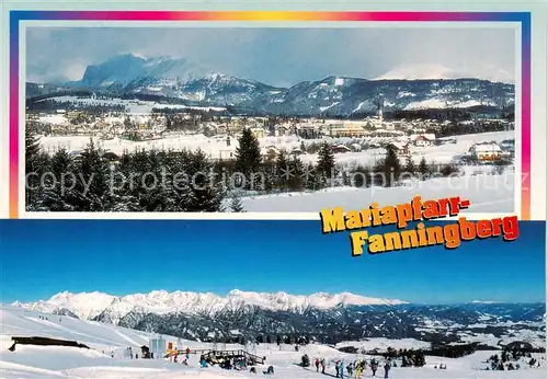 AK / Ansichtskarte 73848304 Mariapfarr_AT Panorama mit Skizentrum Fanningberg 