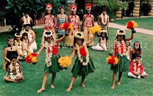 AK / Ansichtskarte 73848329 Maui_Hawaii_USA Hula Show Cast The Napili Kai Beach Club Hotel 