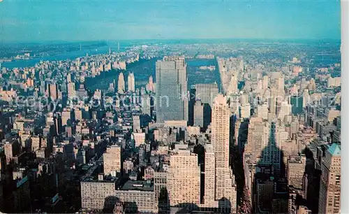 AK / Ansichtskarte  New_York_City Looking from Empire State Building Observatory New_York_City