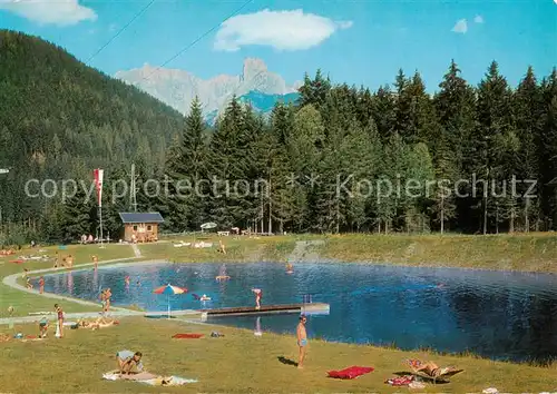 AK / Ansichtskarte 73848368 Lungoetz_Annaberg_Lammertal_AT Waldbad mit Bischofsmuetze 