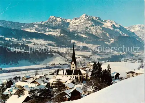 AK / Ansichtskarte 73848373 Pfarrwerfen_Pinzgau_AT Panorama mit Kirche 