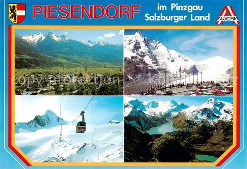 AK / Ansichtskarte 73848374 Piesendorf_Pinzgau_AT Panorama Seilbahn Gletscherbahnen Kaprun Tauernkraftwerke Kaprun 