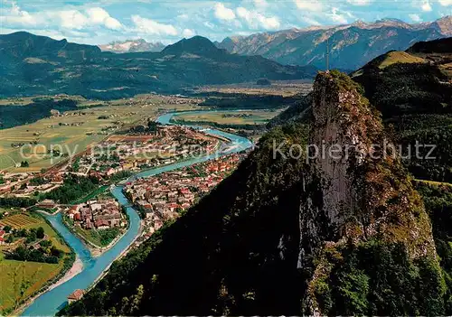 AK / Ansichtskarte  Hallein_AT mit Barmstein Tennengebirge und Dachstein 