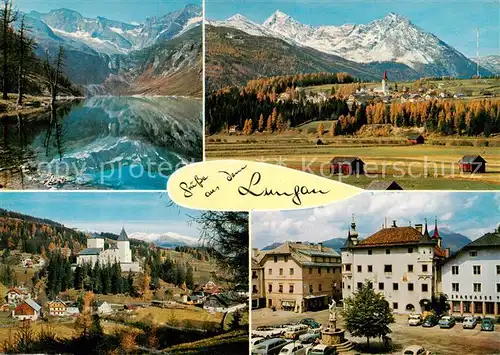 AK / Ansichtskarte  Mariapfarr_AT Rotgueldensee mit Halmergruppe und Hohe Tauern Gurpitschek und Karnereck Schloss Mauterndorf Rathaus Tamsweg 