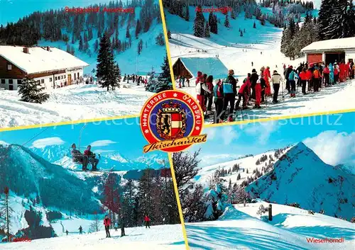 AK / Ansichtskarte 73848395 Hintersee-Gaissau_Vorarlberg_AT Schischaukel mit Sesselbahnen und Skiliften 