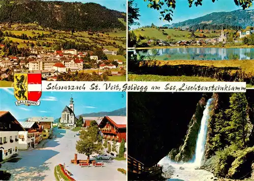 AK / Ansichtskarte 73848416 Schwarzach_St-Veit_Pongau_AT Goldeck am See Liechtensteinklamm Ortsmotiv Wasserfall 