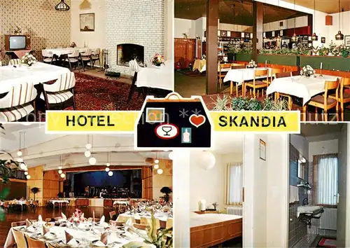 AK / Ansichtskarte  Schleswig_Holstein Hotel Skandia Restaurant Festsaal Schleswig_Holstein
